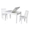 International Concepts Rectangle Table with 2 Mission Juvenile Chairs, 24 in W, 33.1 in L, 22.2 in H, Wood, White K08-JT2532L-263-2 - alternate 3